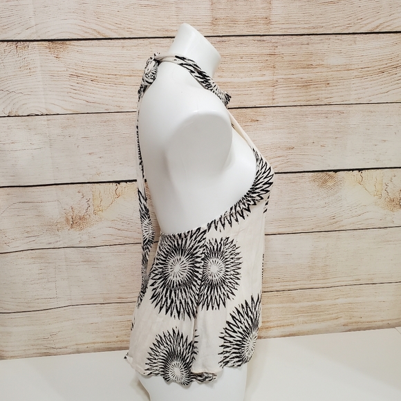 Billabong Moon Bud Printed Mock Neck Halter Top Small - Picture 11 of 13